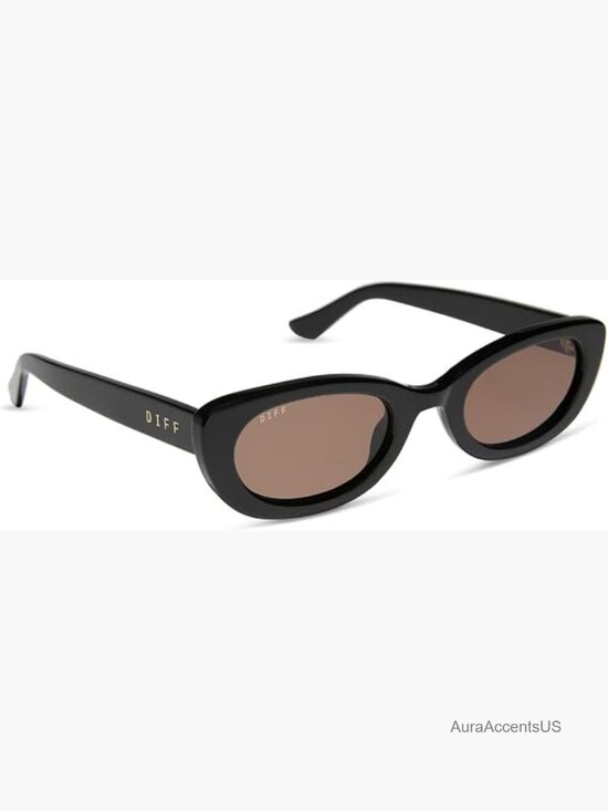 Accessories - Oval Sunglasses with UV Protection and Scratch Resistant Lenses